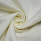 Hot Cotton Hot Selling White Plain Jersey Rib Stretch Knitted 215GSM 96% Cotton 4% Spandex Fabric