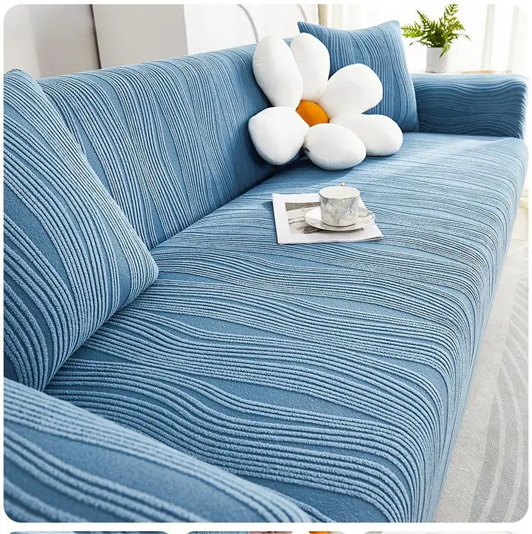 Thickened jacquard sofa cover knitting stretchable 3 seater covers for sofa customized removable cover