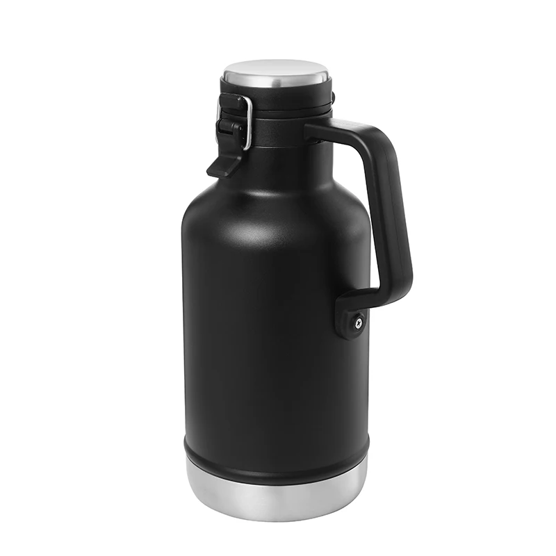 Customized Color 1.9L Water Bottle Sports Bottle Double Wall Stainless Steel Vacuum Flask Outsides with Handle