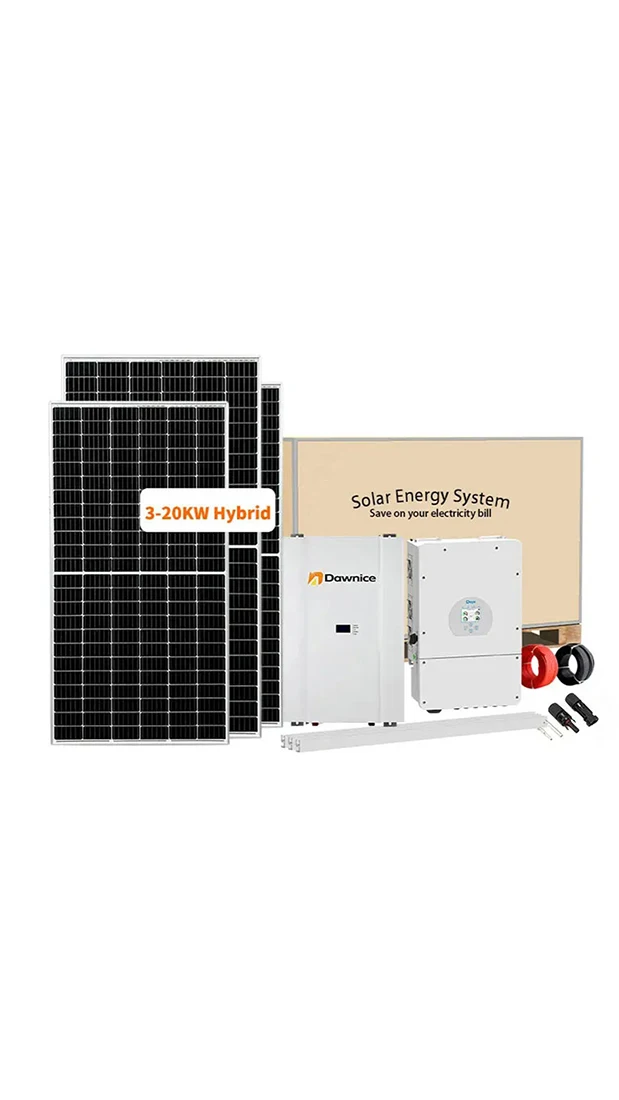 Hybrid Solar System Photovoltaic Panel System 50kw Energy Storage Solar