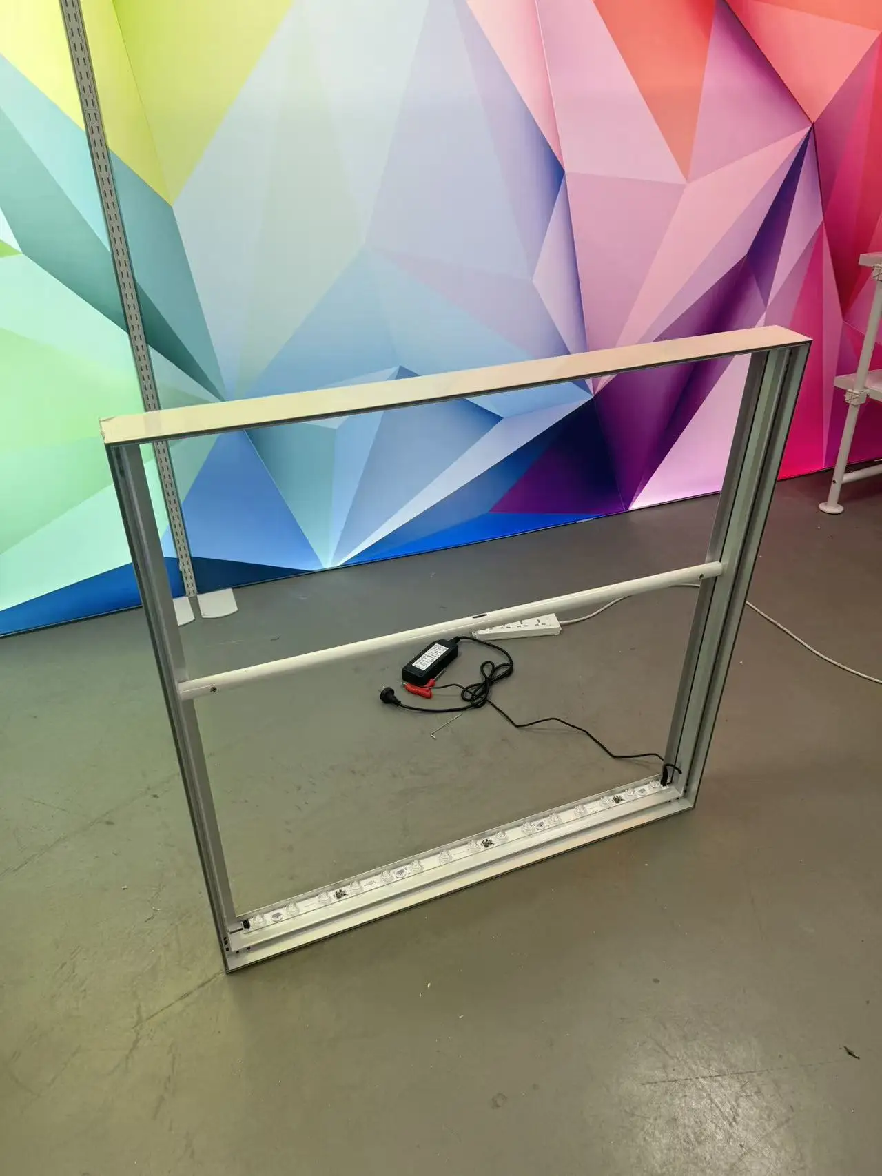 product slim snap frame aluminium profiles forbendable fabric openable slim backlit led light box case profile-3