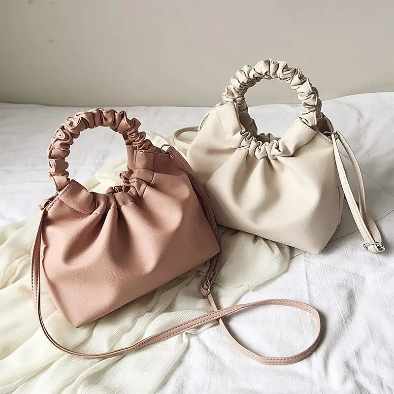 Cocloth Korean Style Women CoverStyle Lock Small Square Bag New Solid