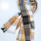 Woven Scarf Bright Cols Woven Check Scarf