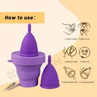 Women Woman Menstrual Free Sample 100% Hygiene Feminine Wholesale Reusable Women Soft Custom With Low Price Menstrual Cup