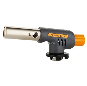 KLL9001D Popular in Europe Orange gray Color Customized portable micro blow gas torch flame gun gas torch