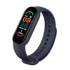 2021 New Trend Color Screen Sleep Blood Pressure Monitoring Sport Tracker M6 Smart Bracelet