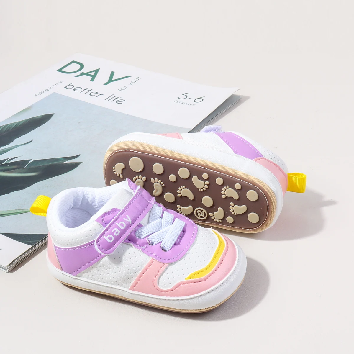 New Arrival Hook&Loop Baby Toddler Sport Shoes Spring Autumn Anti-slip Outsole Toddler Baby Walking Shoes manufacture