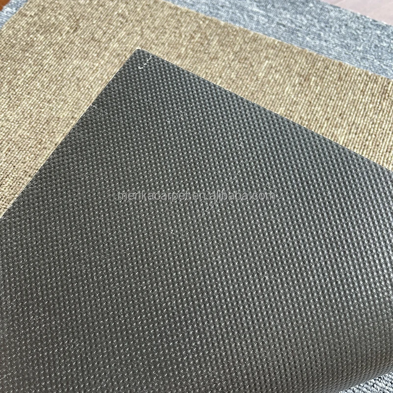 Plain Color modular office building carpet tiles with PVC backing