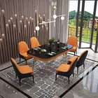 Sets Furniture High End Square Dinning Table Sets 6 Chairs Dining Room Furniture