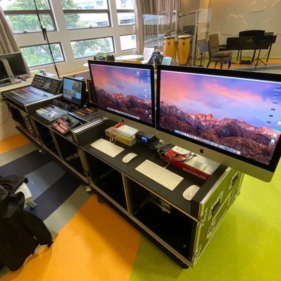 Multi Media Dual 12u Rack Flight Case 