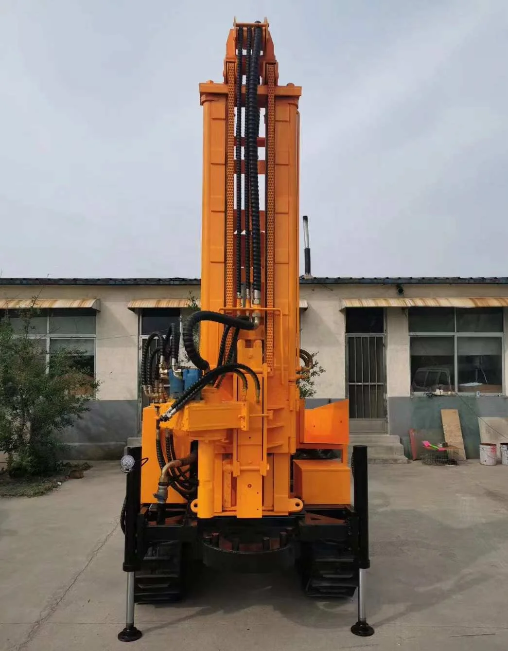 260m High Leg Crawler Pneumatic Water Well Drilling Rig Deep Hole