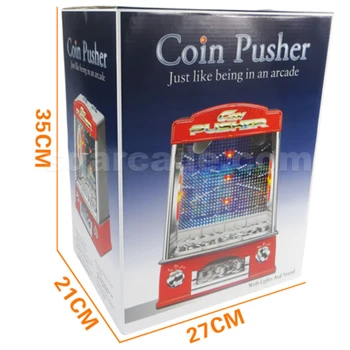 Generic Novelty Mini Arcade Fairground Coin Pusher Game Rep-lica Penny Pusher Family Children