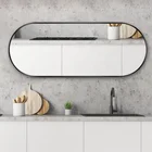 Mirror Frame Oval Wholesale Modern Decorative Wall Mirror Customized Size Iron Frame Runway Round Oval Shape Mirror