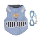 Outdoor Waterproof Adjustable Soft Comfortable Leisure Pet Suede Jacket Chest Vest