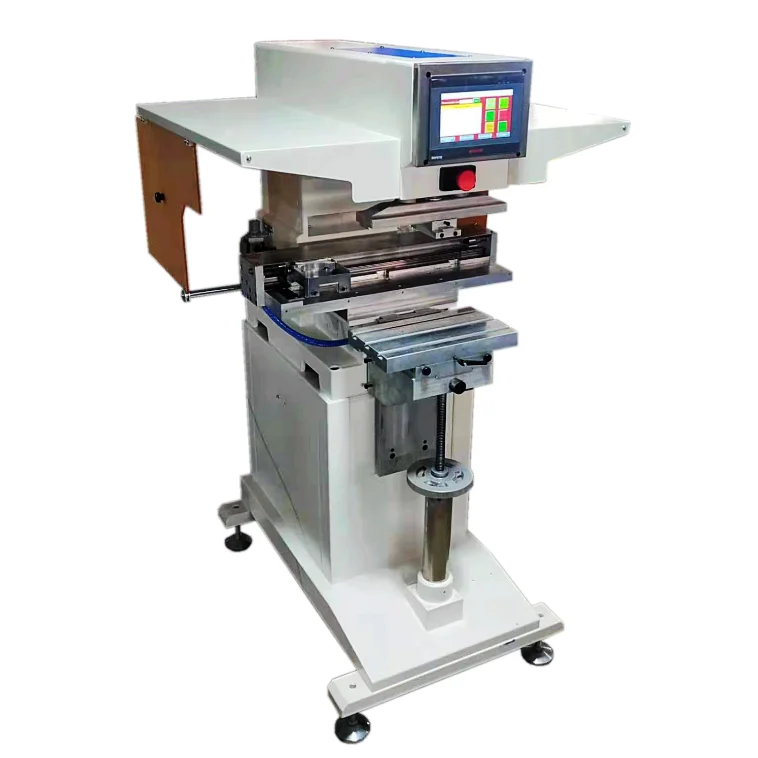 Full automatic vibrating plate auto feeder load pad printing machine