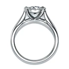 Diamond Luxury 5a Cubic Zirconia 14k/18k Gold Sterling Silver Band Big Diamond Rings Jewelry For Wedding