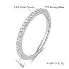 Ring Cz Rings 925 Sterling Silver Half Eternity Stackable Engagement Ring Cz Zirconia Wedding Band Rings