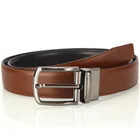 Leather Belt Factory Sale Various Widely Used Men's Genuine Leather Business Belt Alloy Rotating Pin Buckle