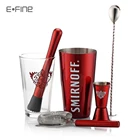Cocktail EFINE Travel Cocktail Kit Wholesale Mason Jar Cocktail Shaker Set With Painting Custom Logo