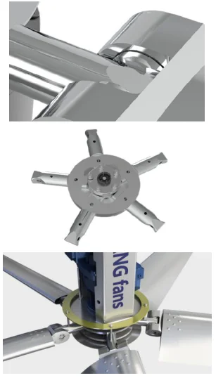 Axial Flow Fan, PMSM, 24ft, Ceiling, Aluminum - detail 18