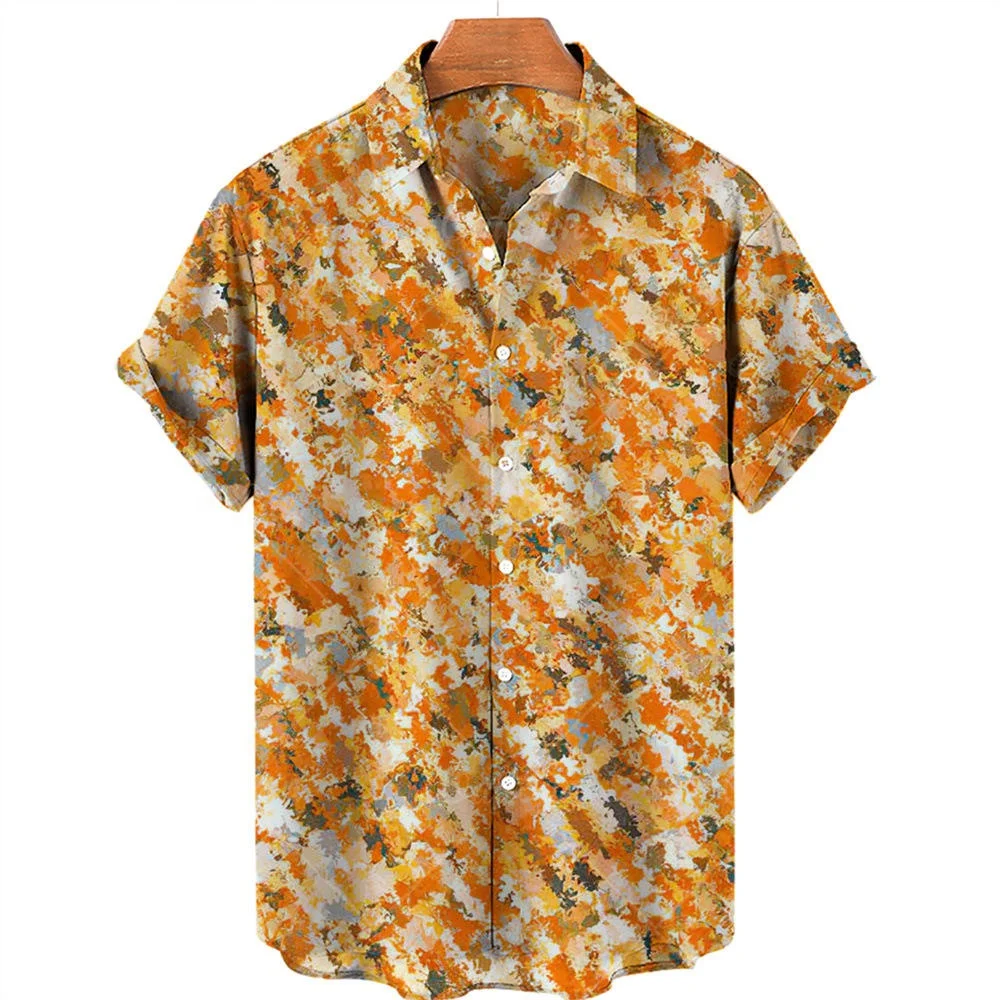 Wholesales Printed Design Casual Shirt Short Sleeve Beach Hawaiian Graphic Men's Sublimation Shirt