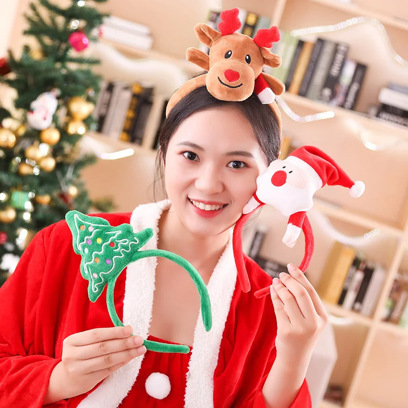 Hot Sale Cute Pretty Fancy Santa Claus Moose Tree Hair Accessories Christmas  Headband For Kids - Buy Christmas Hairband,Kids Hairband,Kids Hairband Hair  Accessories Product on 