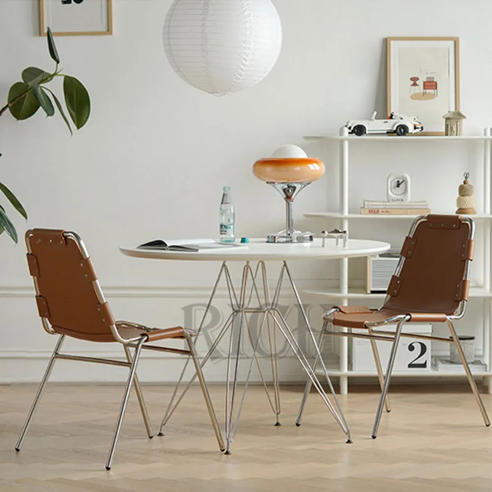 structube leather dining chairs