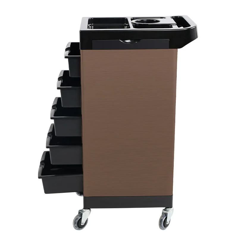 2024 higher cost performance hair salon trolley with PV wheel