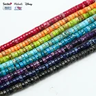 Beads Flat Round Disc Beads Natural Stone Loose Beads Heishi Beads For Bracelet Making