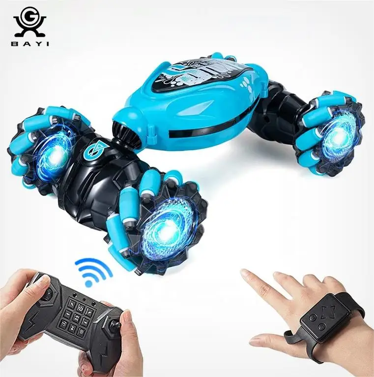 4WD RC Twist Stunt Car 2.4G Remote Control Twistting Cars RC Watch Gesture Sensor Rotation Drift Car Toy