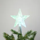 Star 22cm Plastic Tree Top Star With Blinking Lights For Christmas Tree Decoration /DIY Crafts Accessories