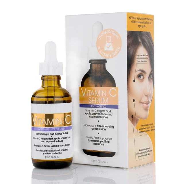 Advanced Clinicalss Vitamin C Facial Serum Anti-Aging Moisturizer Potent Age Spots Vitamin C Face Lotion For Dry Skin