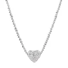 Silver Silver Fashion Jewellery Women Jewelry Irregularity Heart Shape 925 Sterling Silver Plated Chokers Necklaces