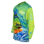 Fishing T-shirts Custom Sublimation Quick Dry UPF 50 Fishing Suit T-Shirt Clothing Wear