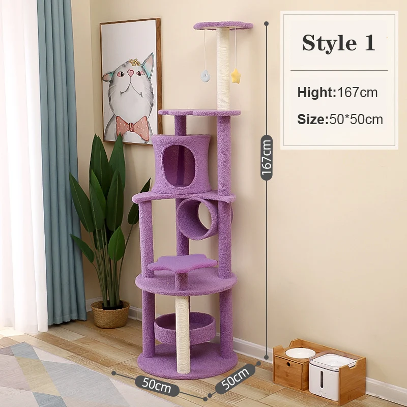 Plush Pet Toy Cat Climber Tree High Quality Cat Climbing Frame Tower