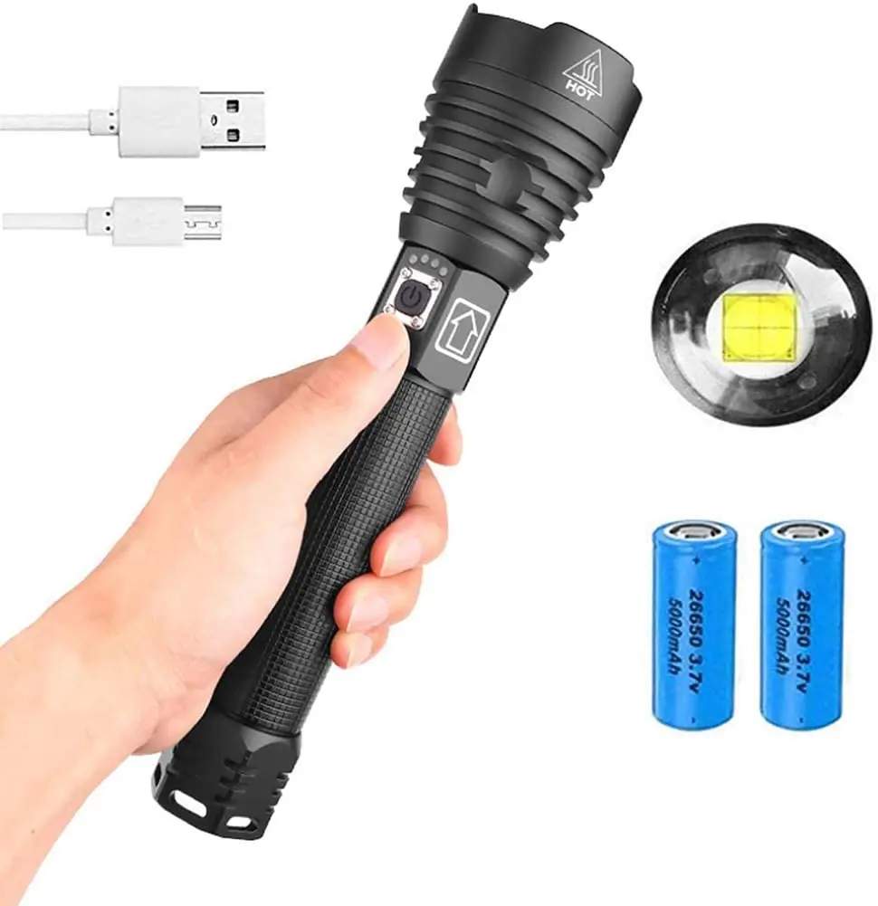 Powerful LED Torch Lamp Rechargeable 6000 Lumens 