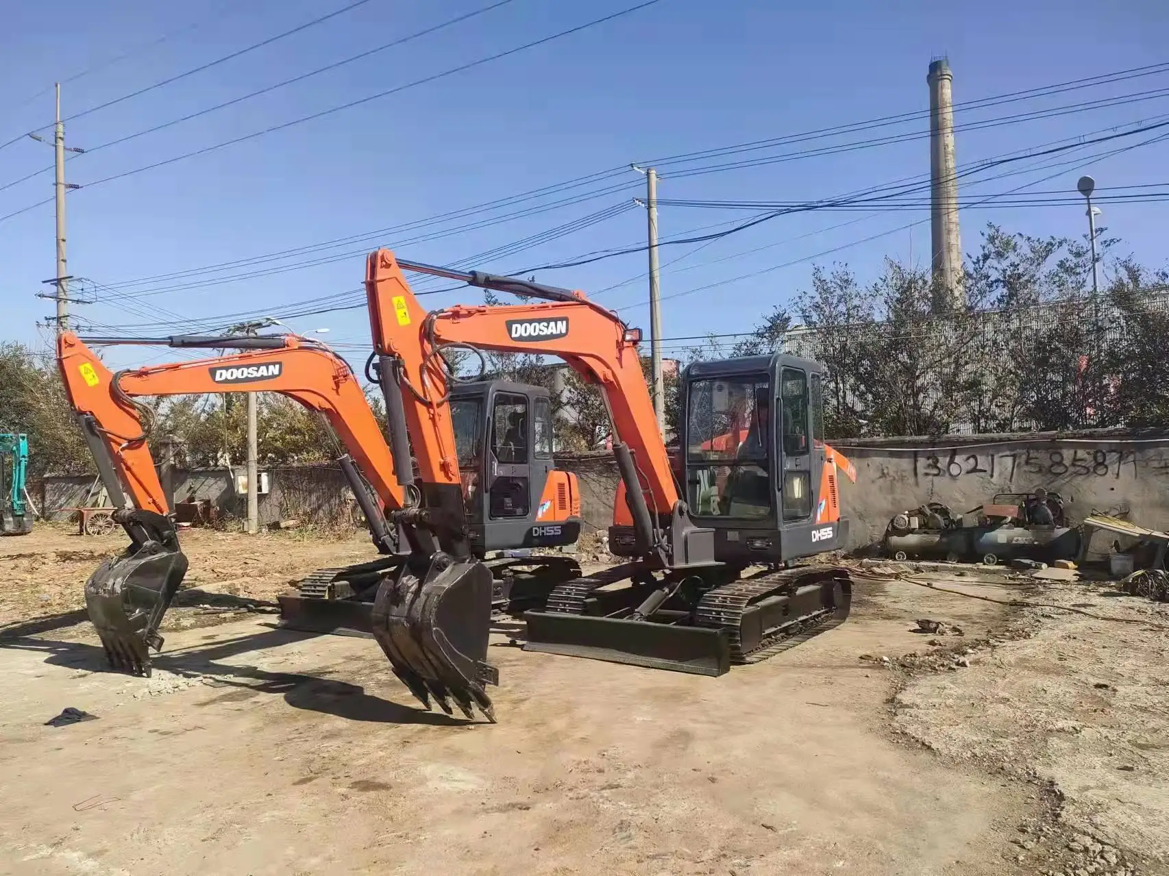 Used Digger Excavator Doosan Dh55 For Sale With High Quality Used Mini