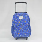 School Factory Direct Portable Print Cartoon Student Trolley School Backpack Bag Travel