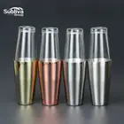 Stainless Steel Martini Boston Cocktail Shaker Stainless Steel Bartender Shaker Party Accessory Martini Bar Tool
