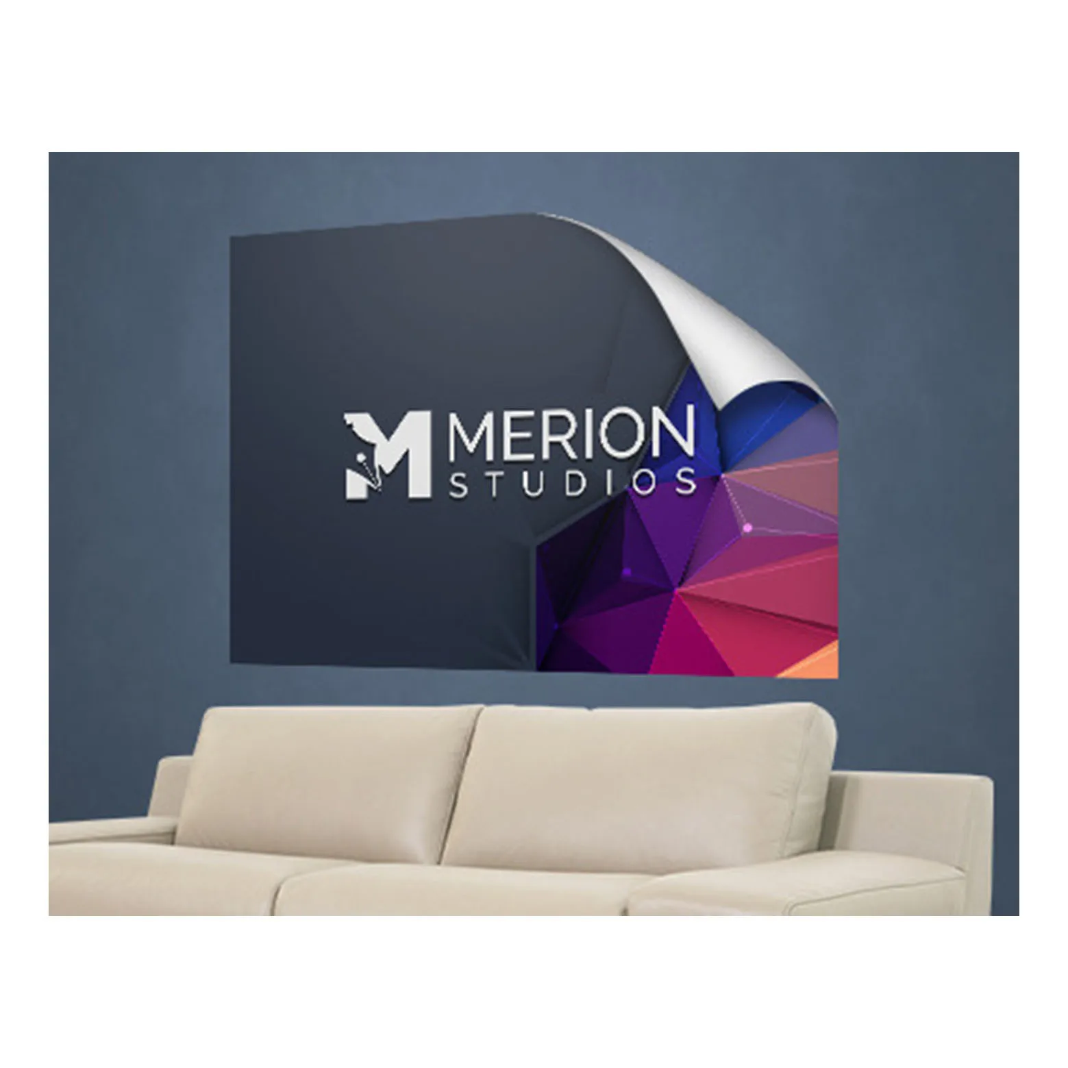 product custom large vinyl wall decal stickers banner decorative option with custom printing-5