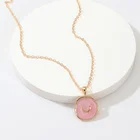 Necklace 2021 New Fashion Alloy Love Moon Stud Lightning Oil Dripping Necklace
