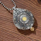 Sterling Silver New Style Guanyin Bodhisattva Buddha Pendant 925 Sterling Silver Buddha Pendant Necklace