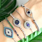 Bracelet Devil Eyes Bracelet Wave Rainbow Turkish Blue Eye Bracelet Girls Jewelry Joyeria Bisuteria
