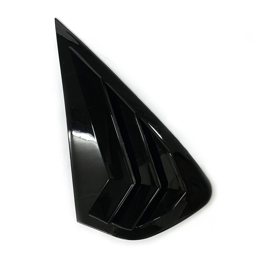 product auto exterior accessories for kia k3 2019 2021 car sport style rear side window louvers air vent scoop shades cover blinds-8