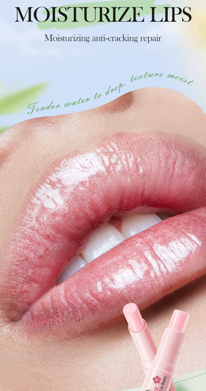 product hot selling oem bioaqua organic cherry blossom scented lip balm wholesale vitamin c moisturizing nourish cute lip balm stick-4