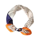 Square Scarf Wholesale High Quality 70*70 Formal Designer Hair Tie Band Headband Square Scarf