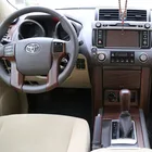 Car Wooden Interior Car Accessories Decorative Cover ABS Full Set Decoration For 10-17 Prado