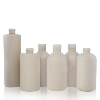 30ml 100ml 250ml 300ml 400ml 500ml Eco Friendly lotion Biodegradable Wheat Straw sugar cane Plastic Shampoo Bottle