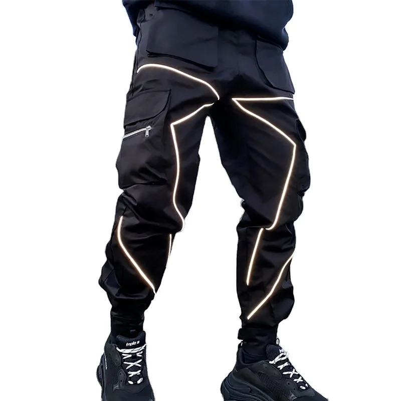 Stock Men Multi-pocket Harem Hip Pop 
