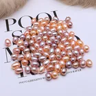 Pearl Freshwater Pearls AAA 1-12mm Rice Freshwater Pearl Half Drilled Rice Pearl Beads White Pink Purple